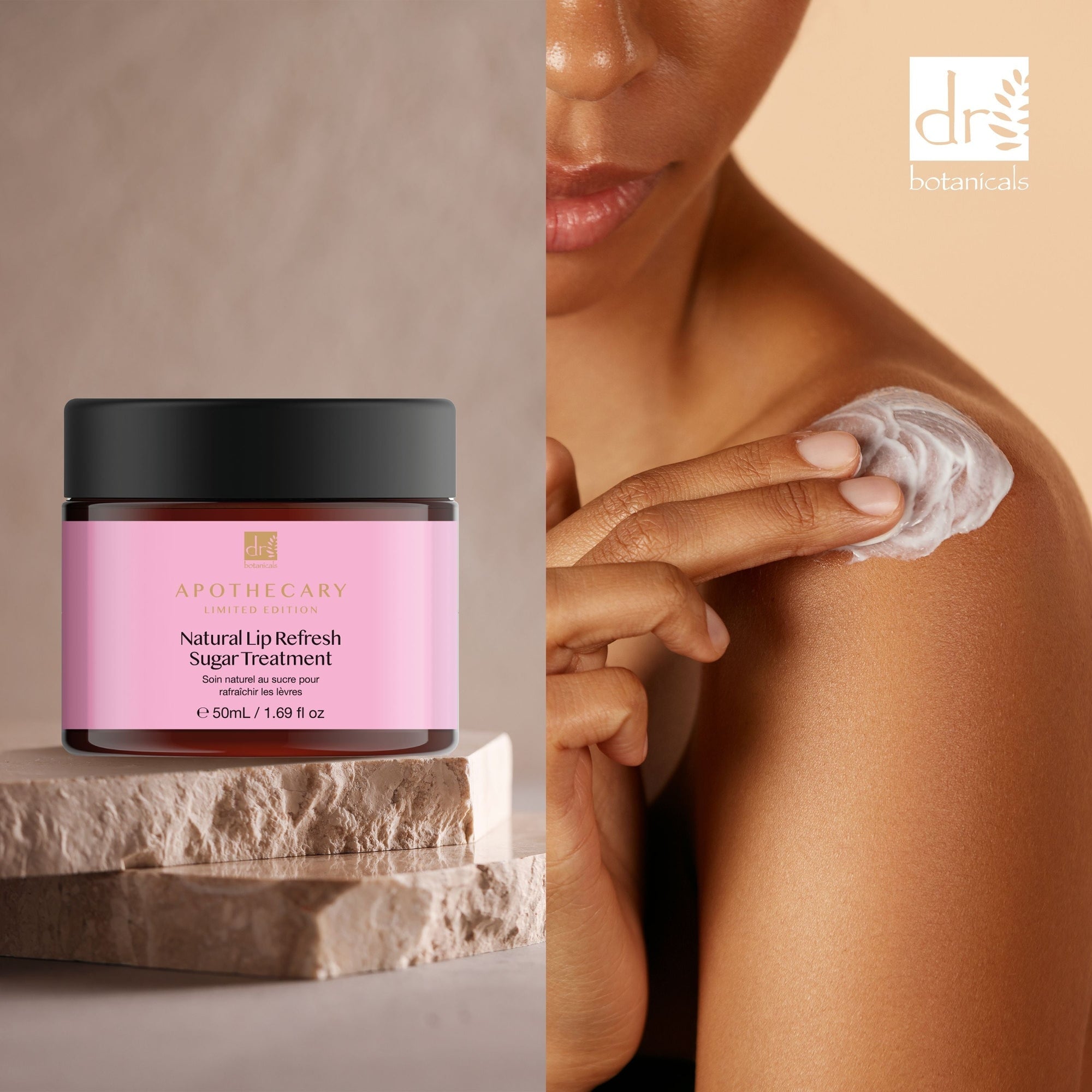 Soin rafraîchissant naturel pour les lèvres au sucre 50 ml