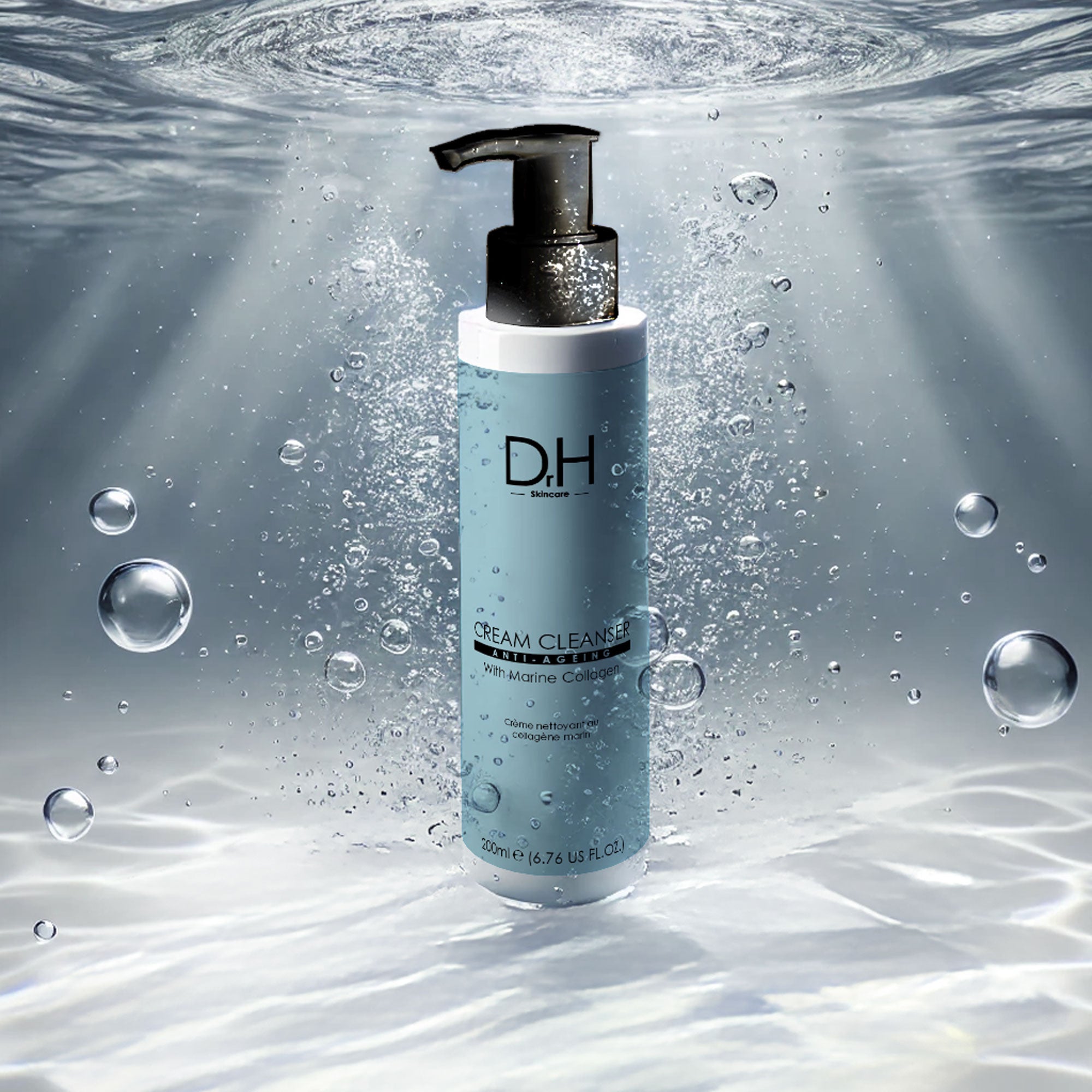Dr H Anti-Ageing Cream Cleanser with Marine Collagen 200ml