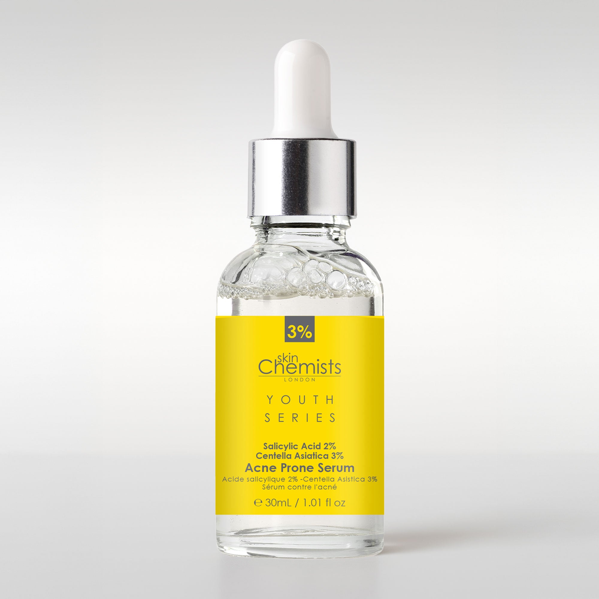 Youth Series Akne-Serum mit 2 % Salicylsäure und 3 % Centella Asiatica, 30 ml