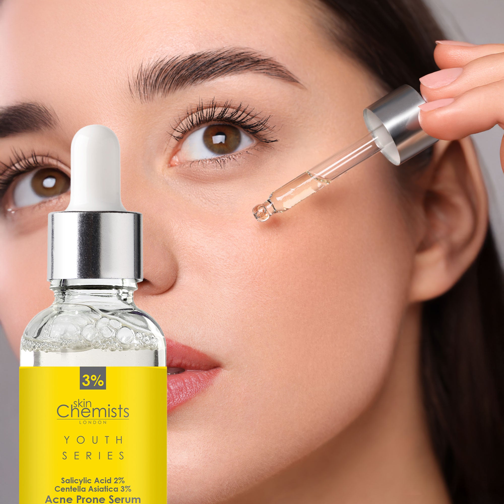 Youth Series Akne-Serum mit 2 % Salicylsäure und 3 % Centella Asiatica, 30 ml