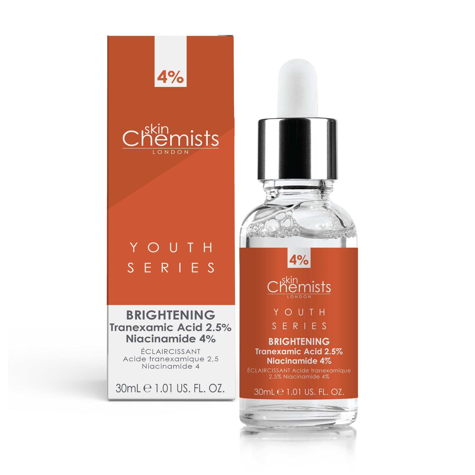 Youth Series Aufhellendes Serum mit 2,5 % Tranexamsäure und 4 % Niacinamid, 30 ml