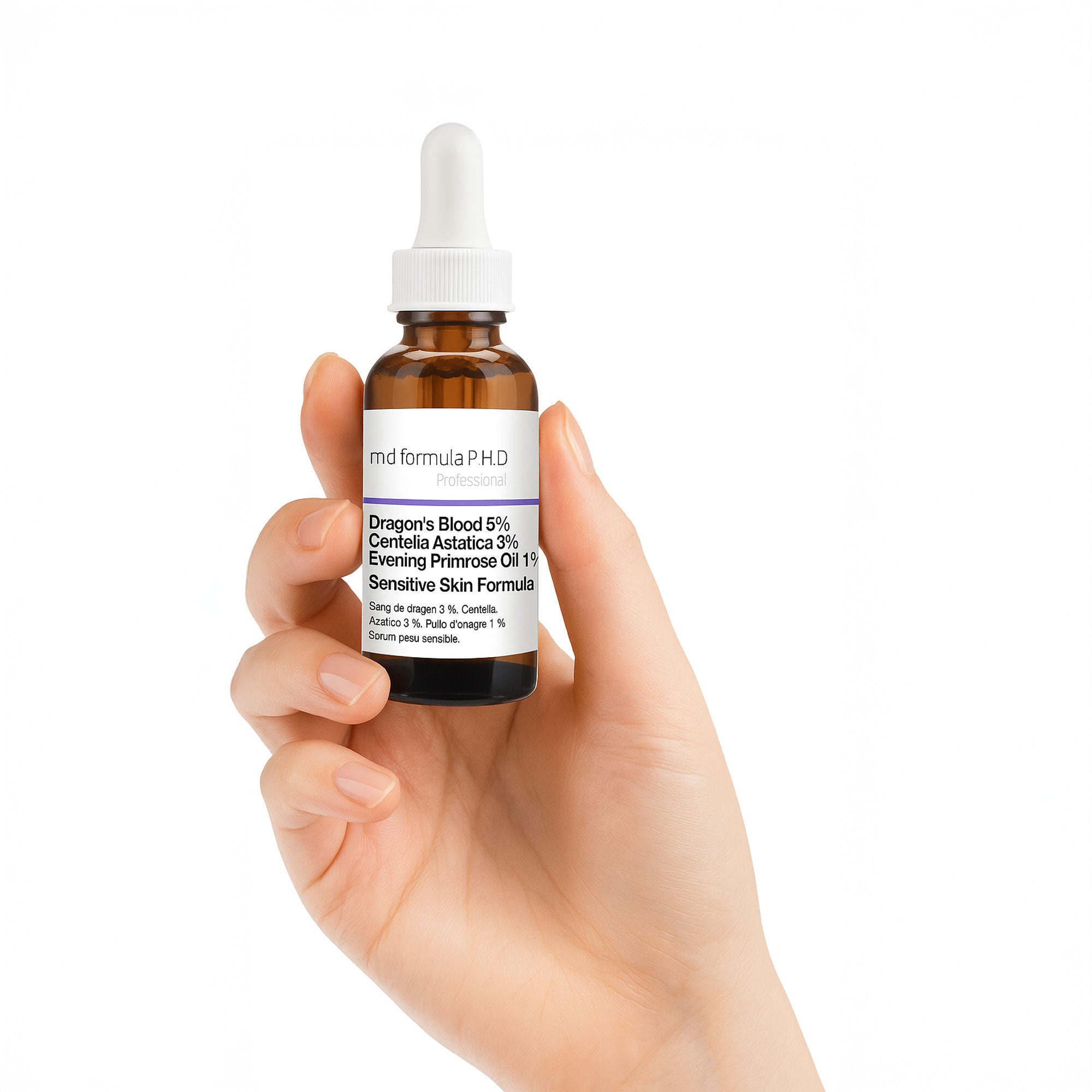 Serum für empfindliche Haut mit Drachenblut 5 %, Centella Asiatica 3 %, Nachtkerzenöl 1 %, 30 ml