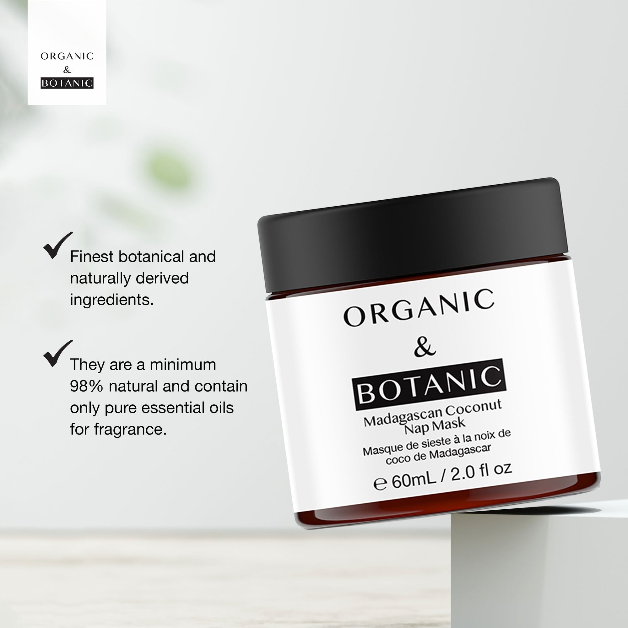 Madagaskar-Kokosnuss-Schlafmaske 60 ml x 2 Duo-Pack