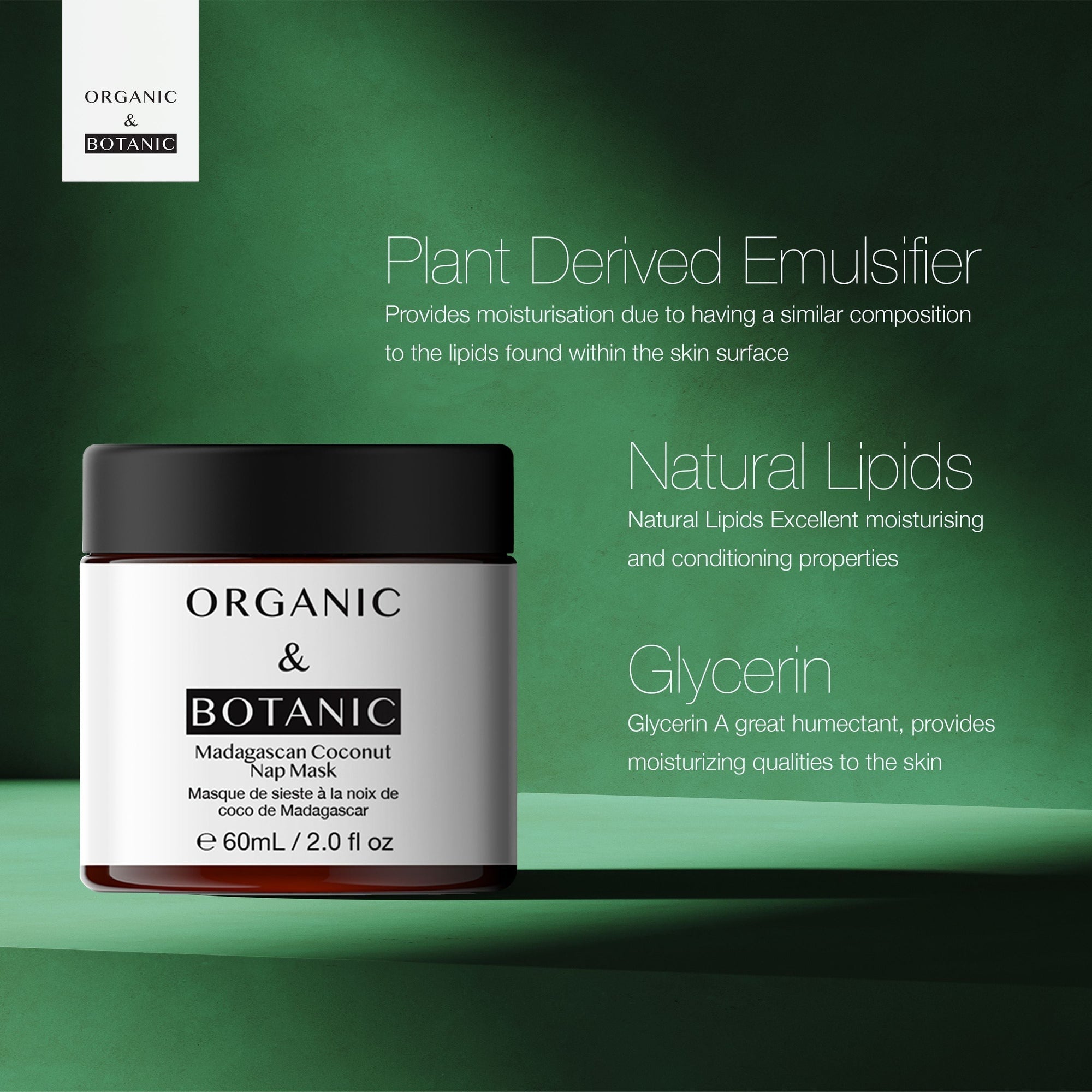 Madagaskar-Kokosnuss-Schlafmaske 60 ml x 2 Duo-Pack