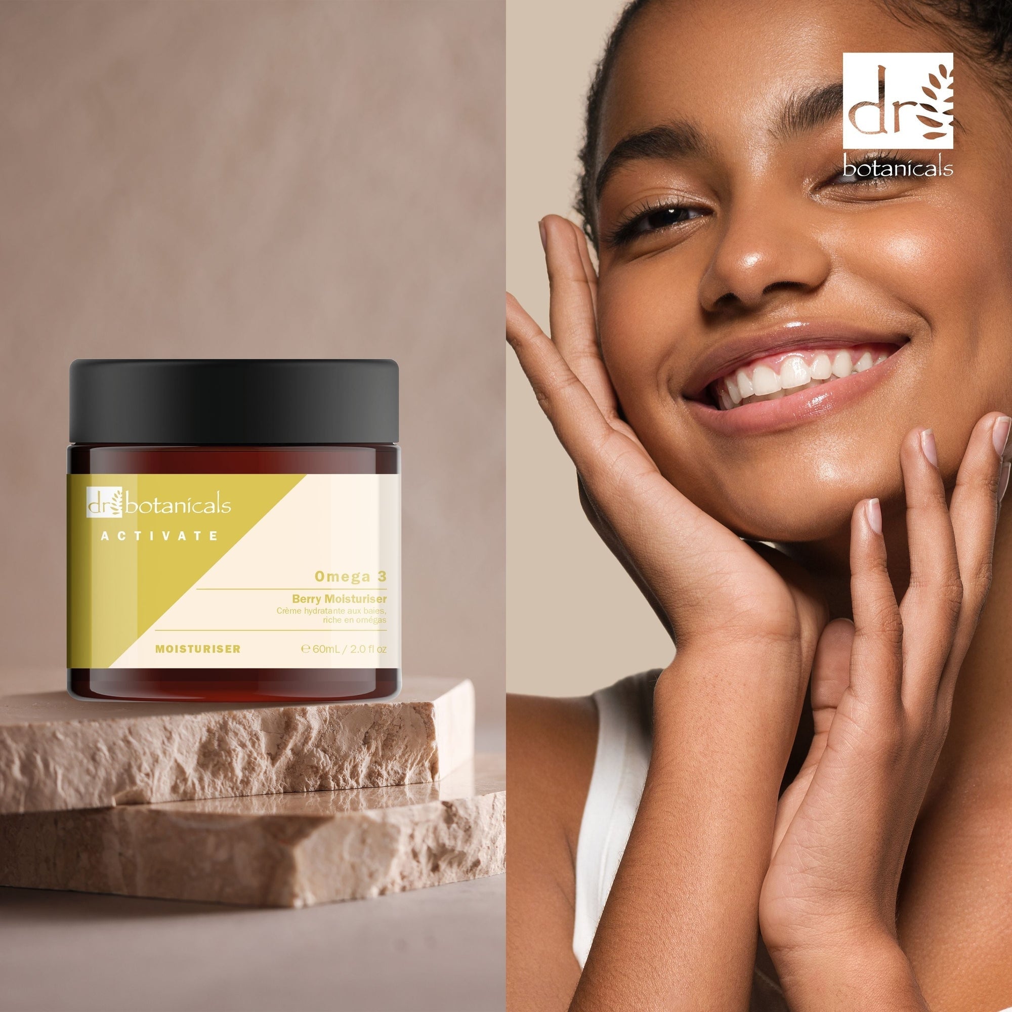 Activate Omega 3 Berry Feuchtigkeitscreme 60ml Doppel-Sparpackung