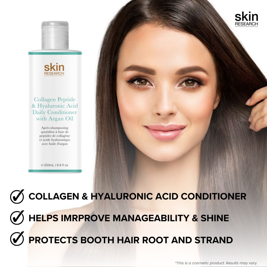 Collagen Peptide & Hyaluronic Acid Daily Conditioner with Argan Oil 250ml Twin Value Savings Pack
