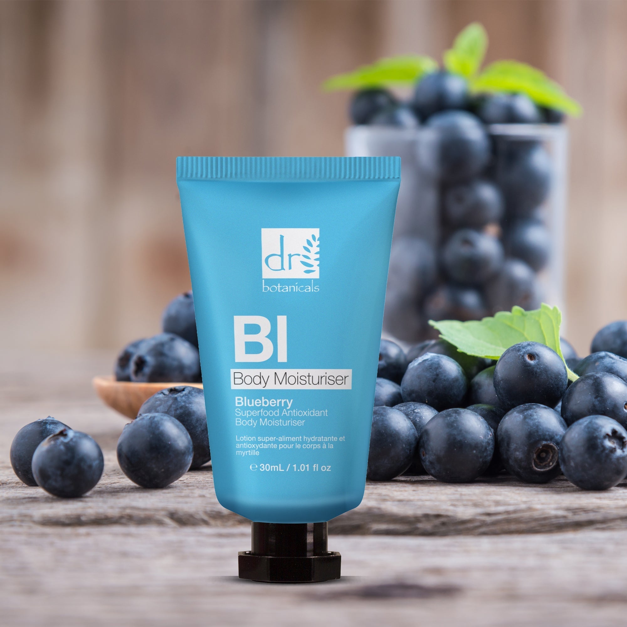 Blaubeer-Superfood-Antioxidantien-Körperlotion-Duo