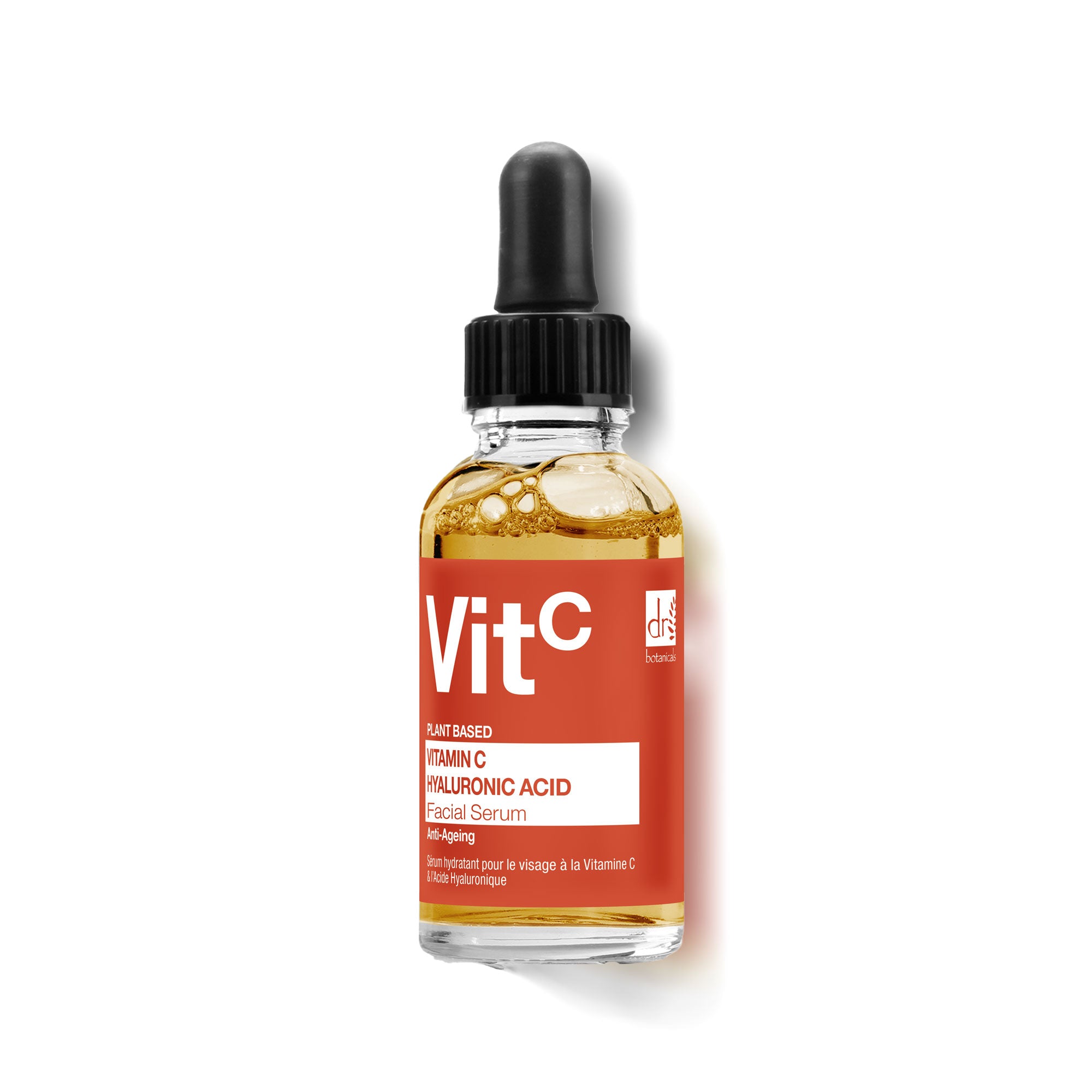 Feuchtigkeitsspendendes Gesichtsserum mit 5 % Vitamin C und 2 % Hyaluronsäure, 30 ml