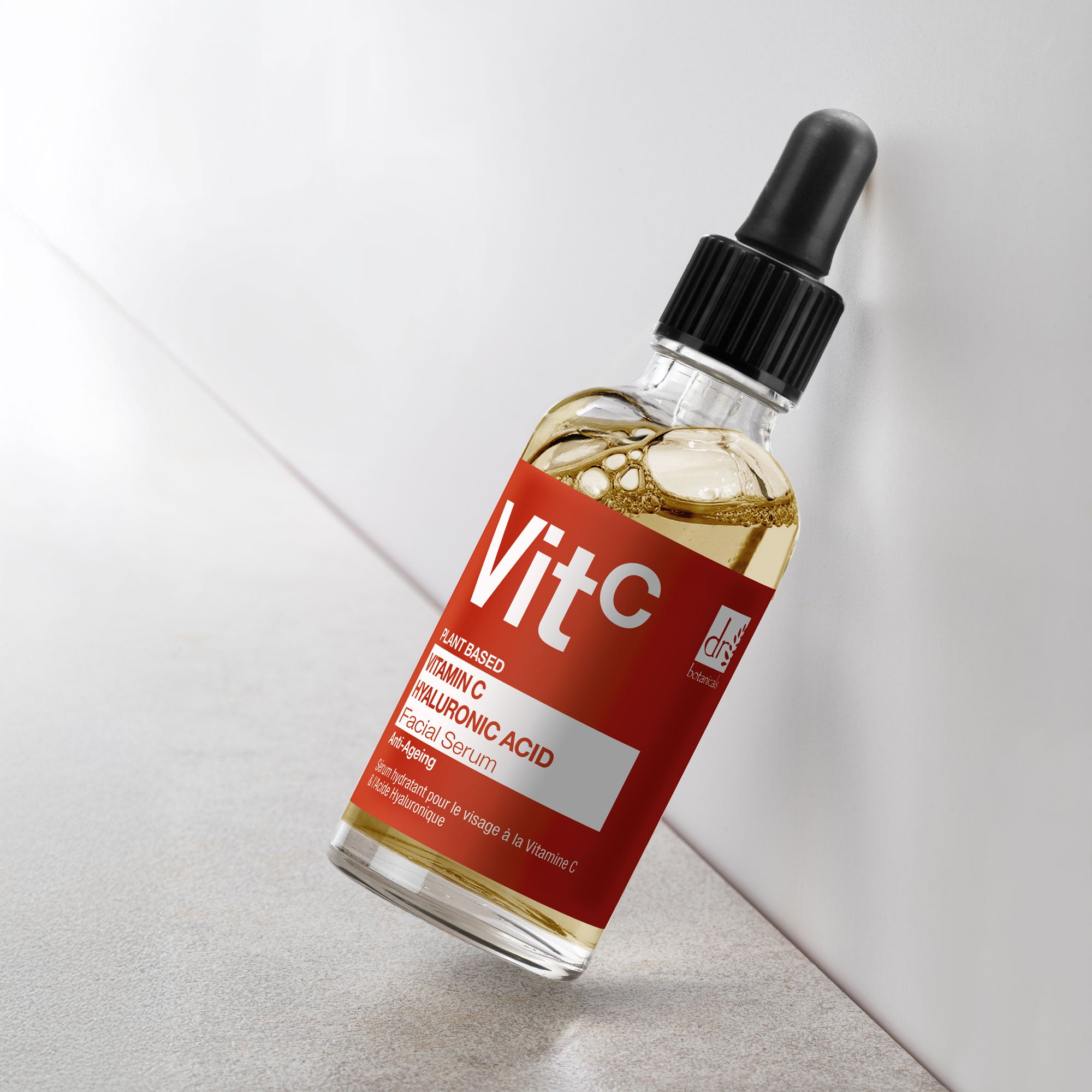 Feuchtigkeitsspendendes Gesichtsserum mit 5 % Vitamin C und 2 % Hyaluronsäure, 30 ml