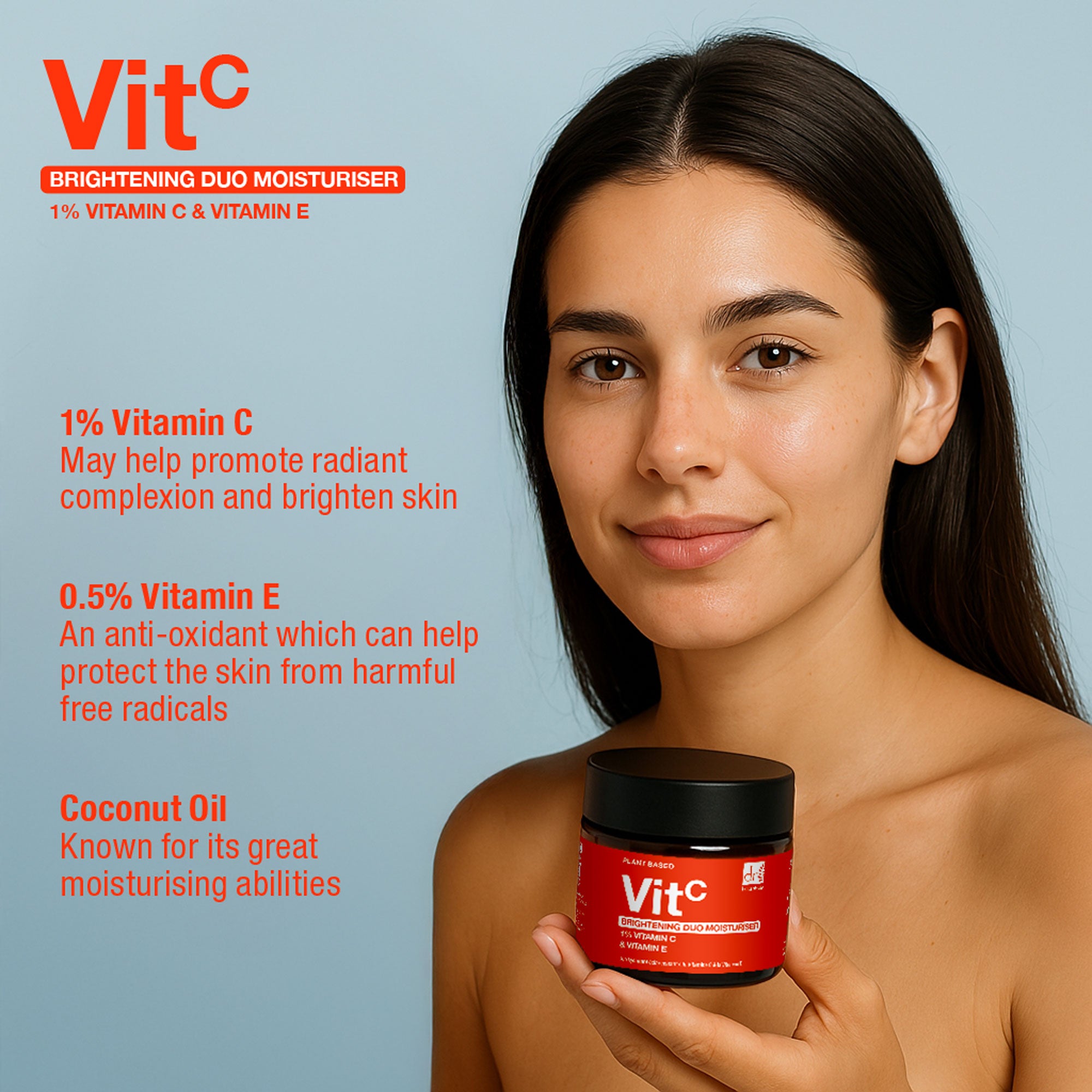 Aufhellende Duo-Feuchtigkeitscreme mit 1 % Vitamin C und Vitamin E, 60 ml