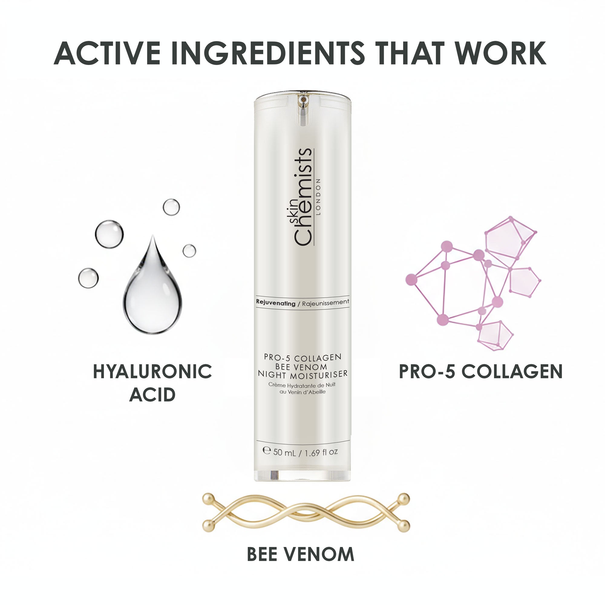 Anti-Aging Pro-5 Collagen Bienengift Nachtcreme 50ml