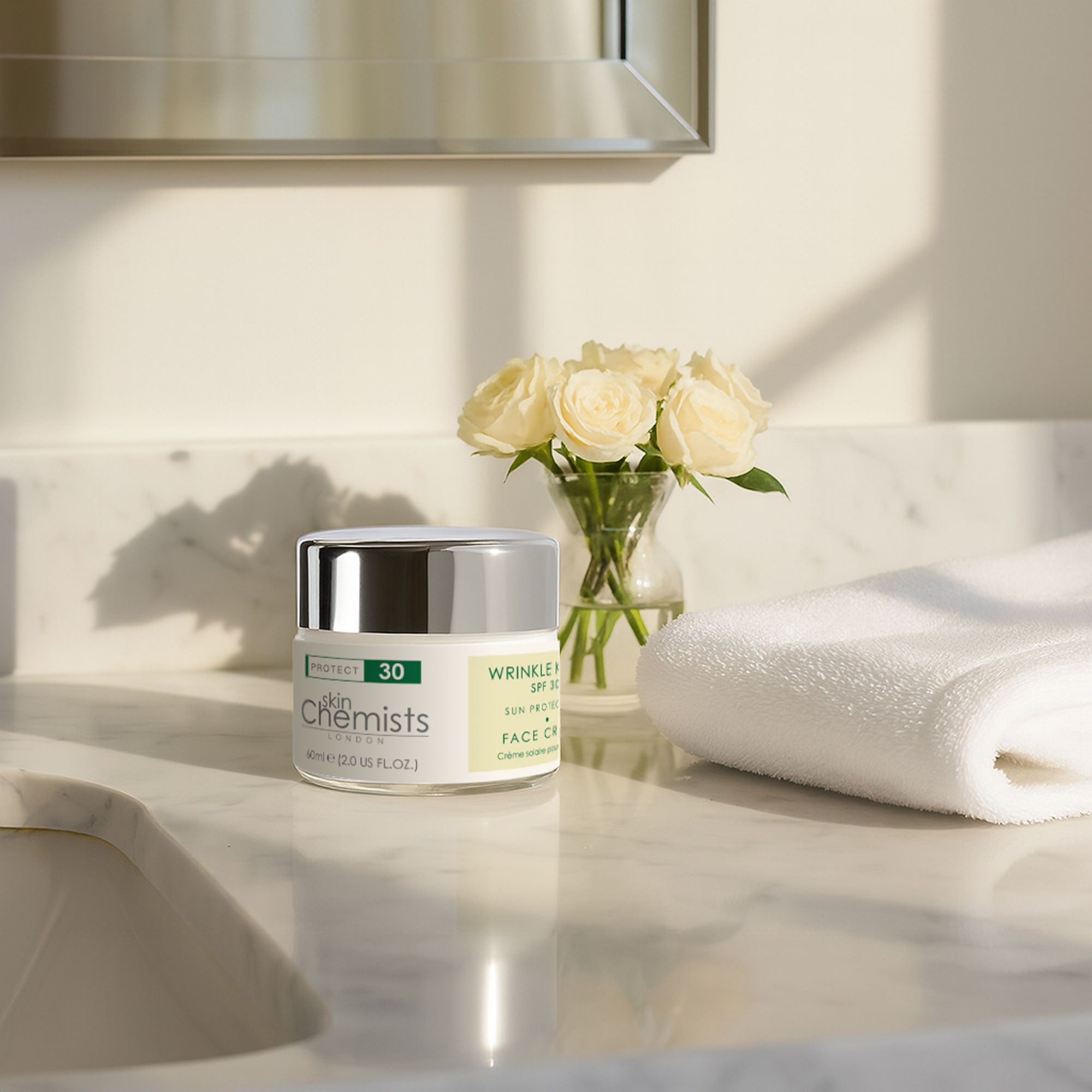 Crème de jour anti-rides avec protection solaire SPF 30 60 ml