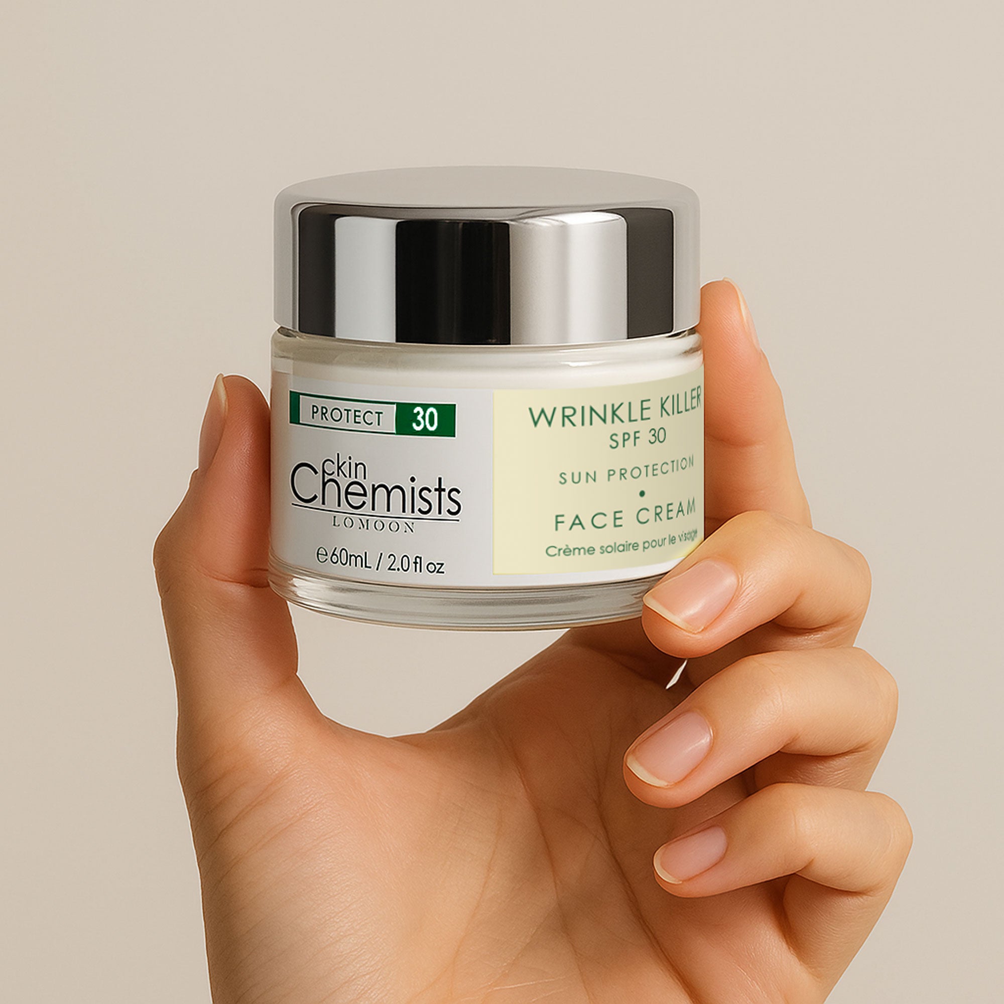 Crème de jour anti-rides avec protection solaire SPF 30 60 ml