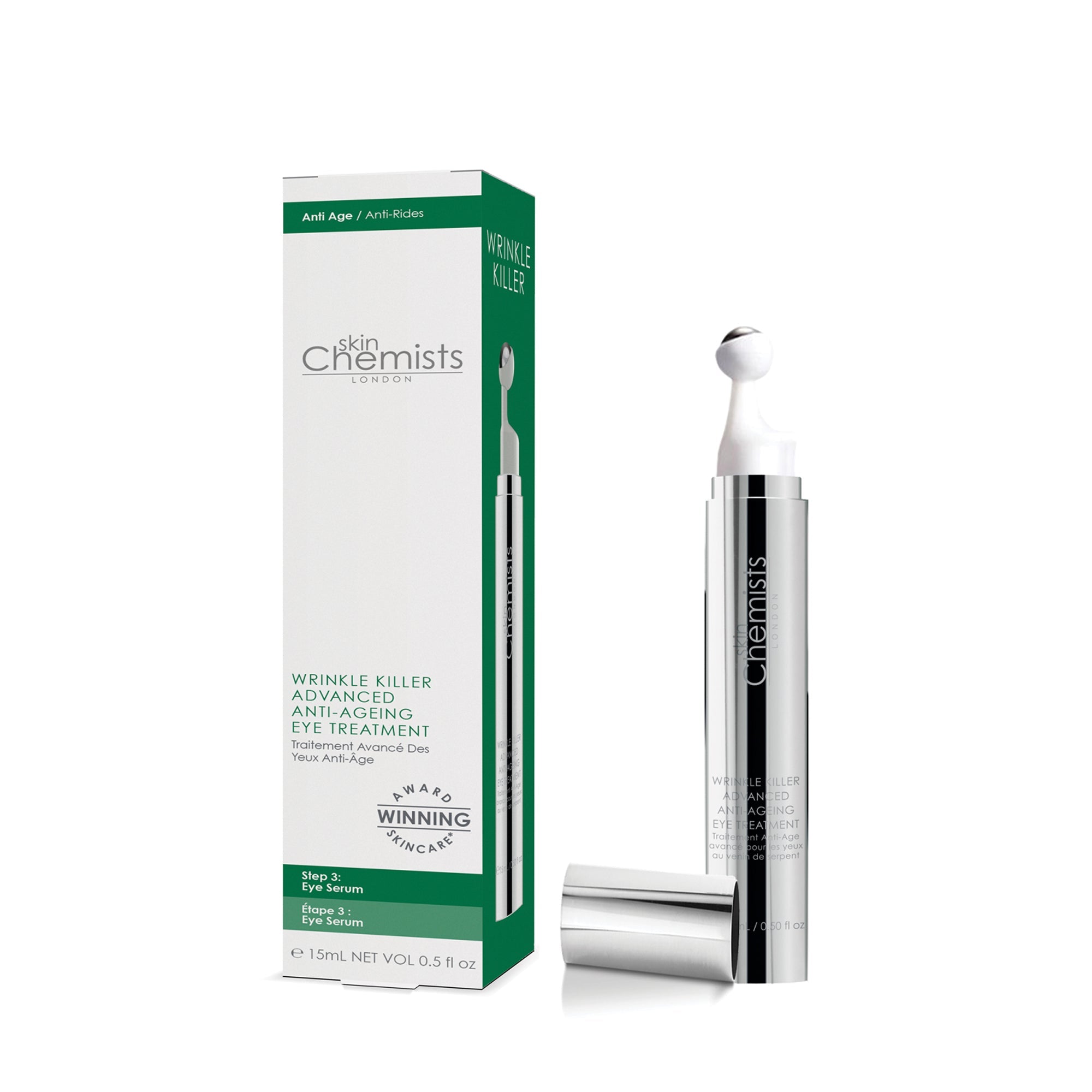 Anti-Aging Faltenbekämpfendes 4% Syn-Ake Augenserum 15ml