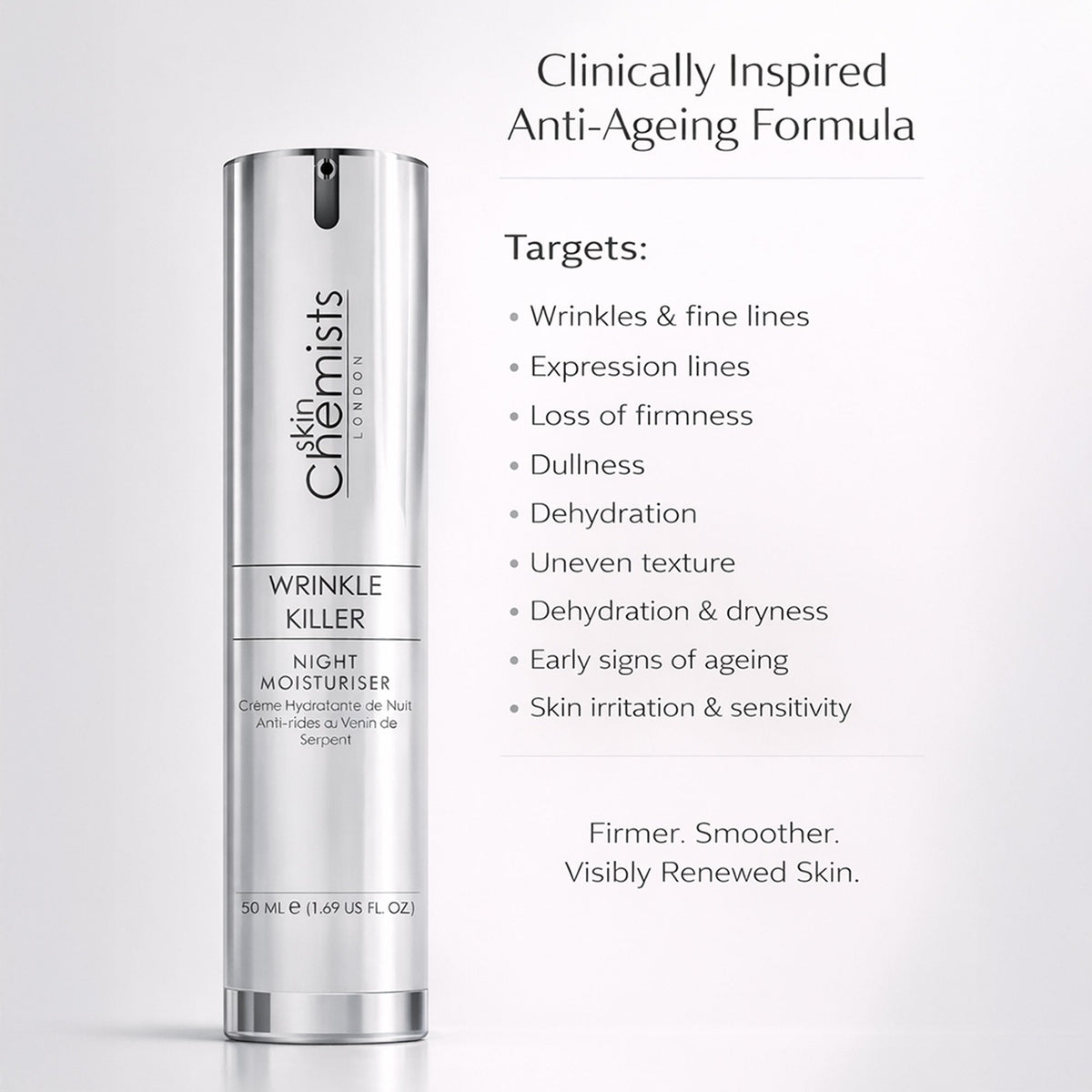 SC Wrinkle Killer Night Moisturiser 50ml - skinChemists
