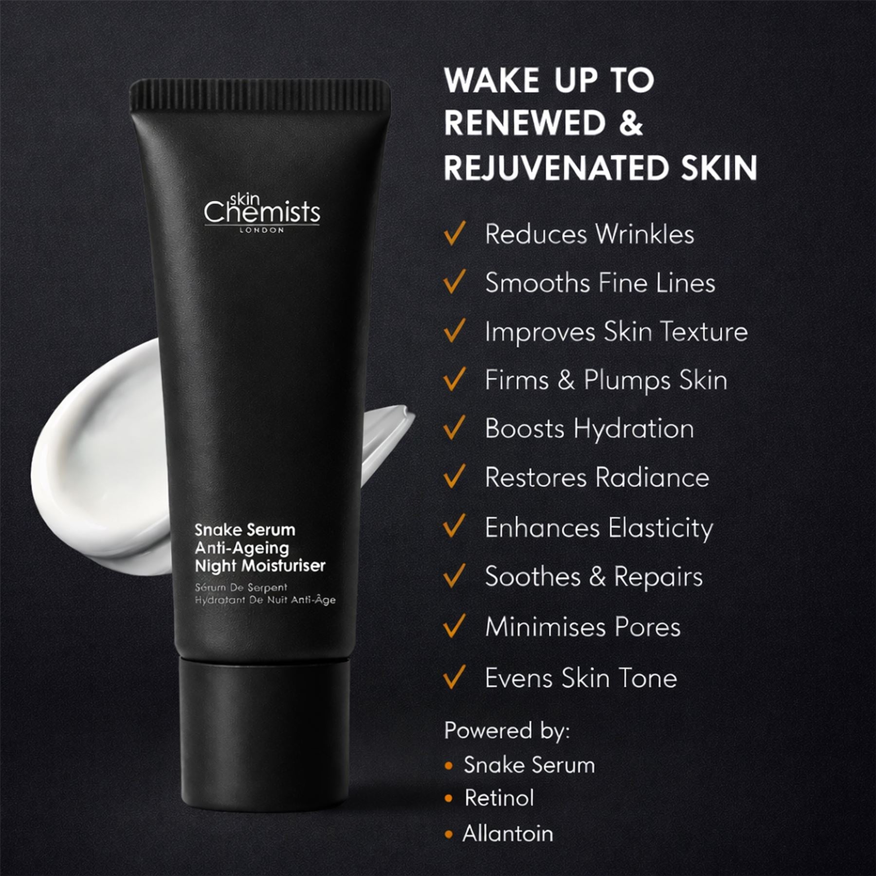 skinChemists Schlangengift Anti-Aging Nachtcreme 50ml