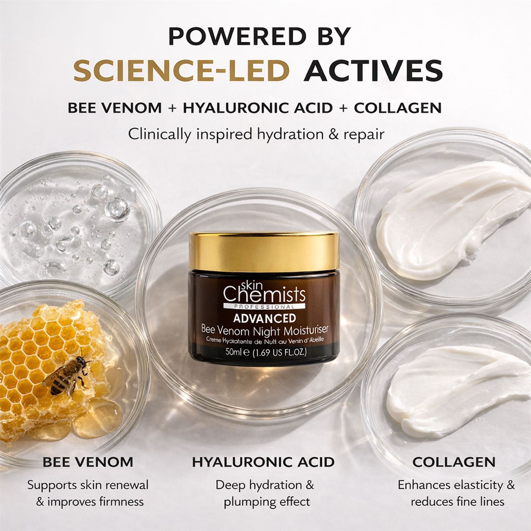 Pro-5 Collagen Bienengift Nachtcreme 50ml