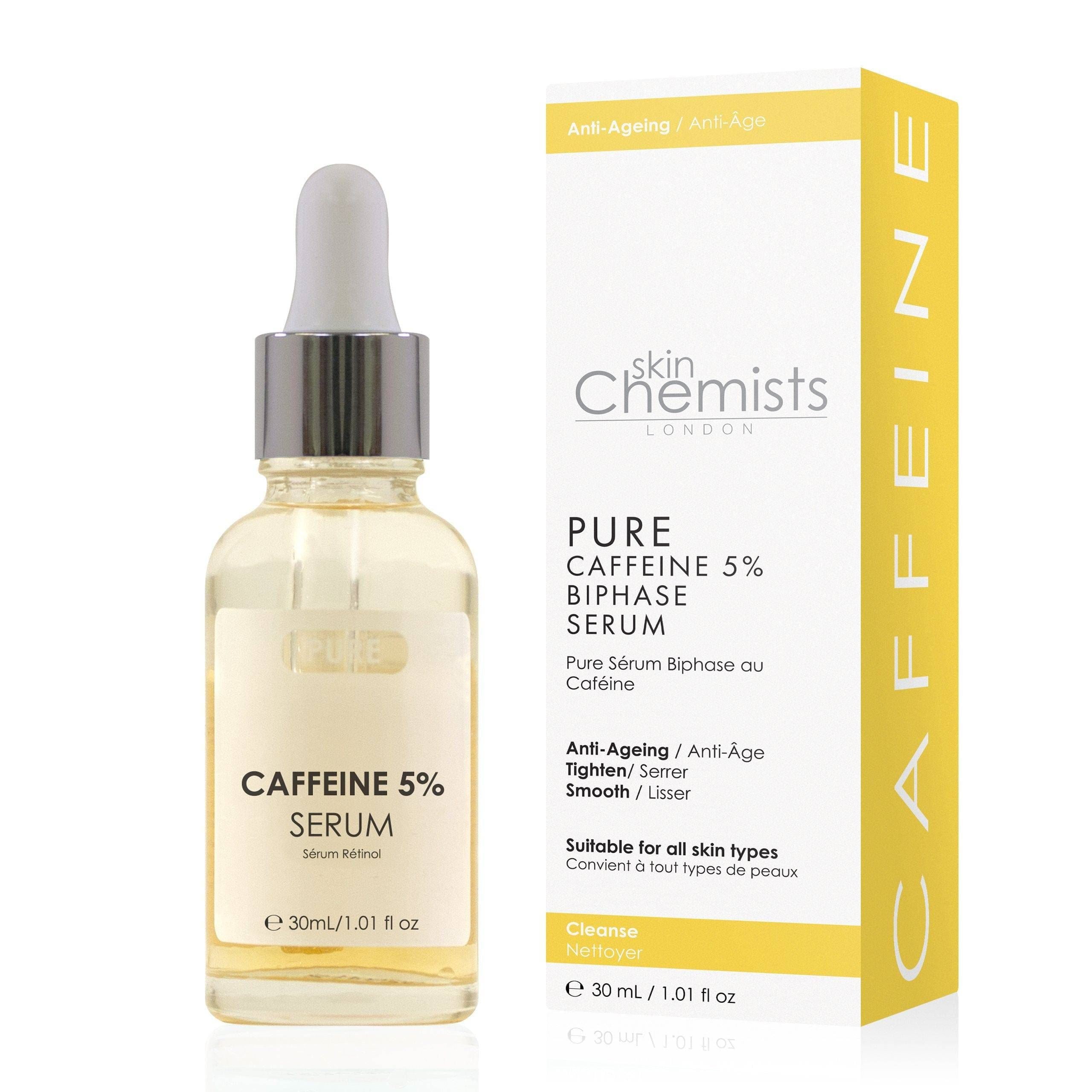 Reines Koffein 5% Biphasen-Serum 30ml Doppel-Sparpackung