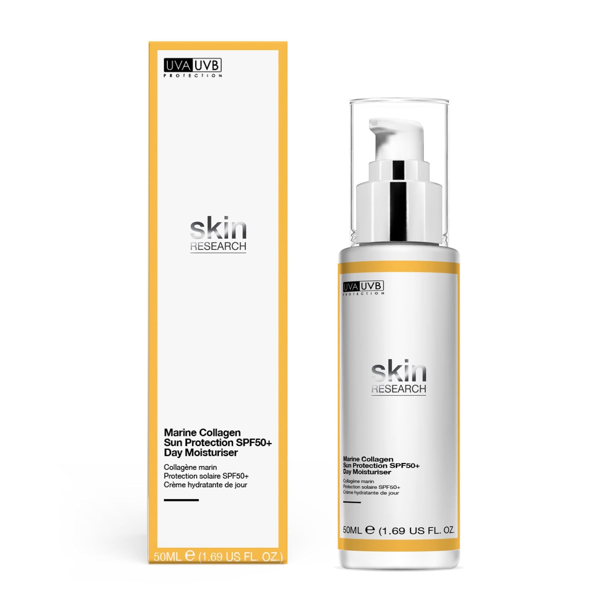 Crème hydratante anti-âge avec protection solaire SPF 50, 50 ml