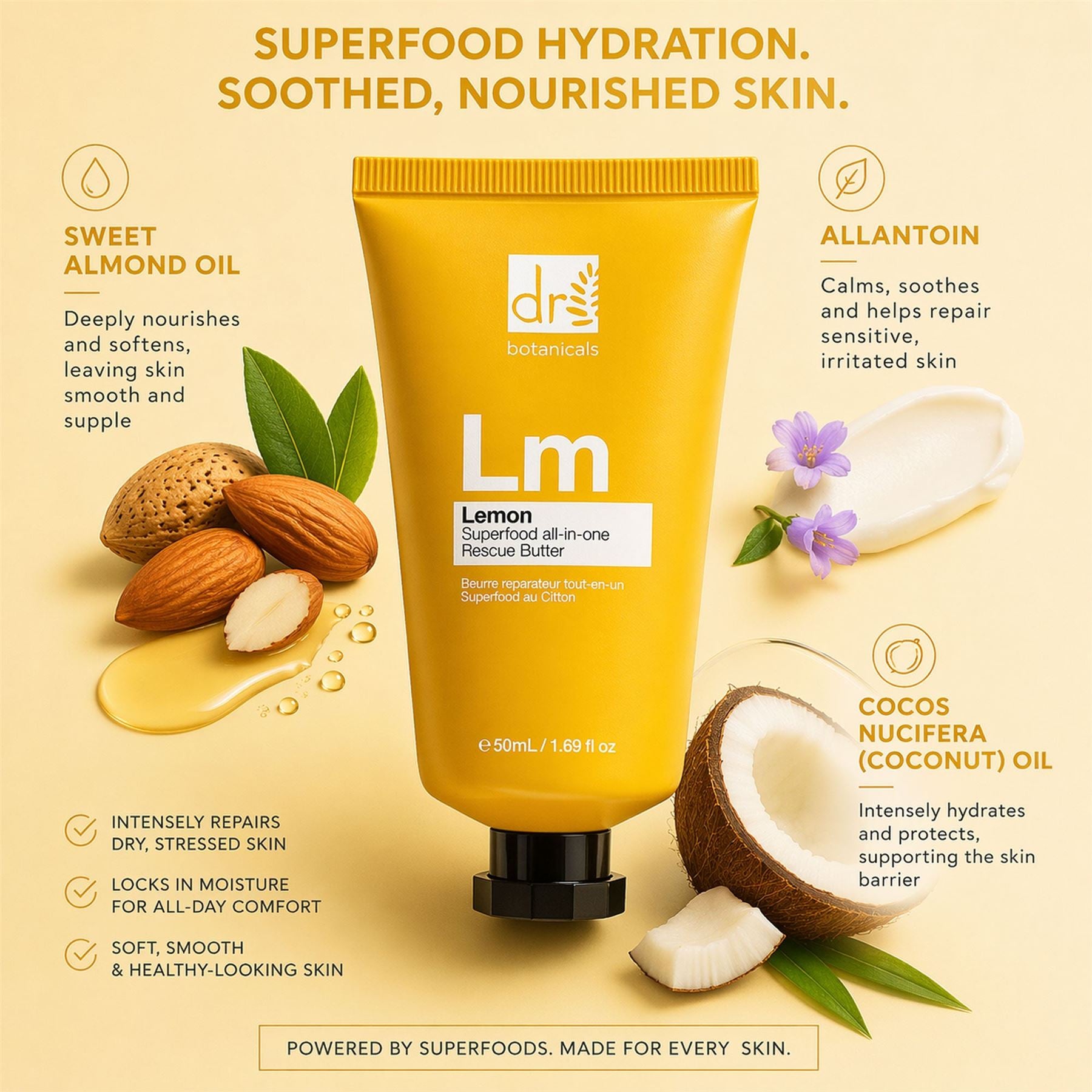 Lemon Superfood all-in-one   Rescue Butter 50ml