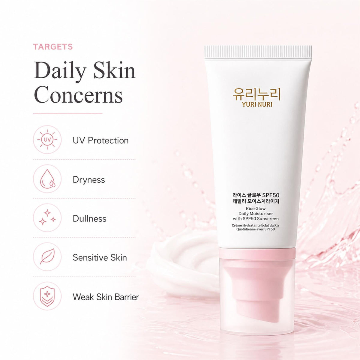 Yuri Nuri Rice Glow SPF50 60ml