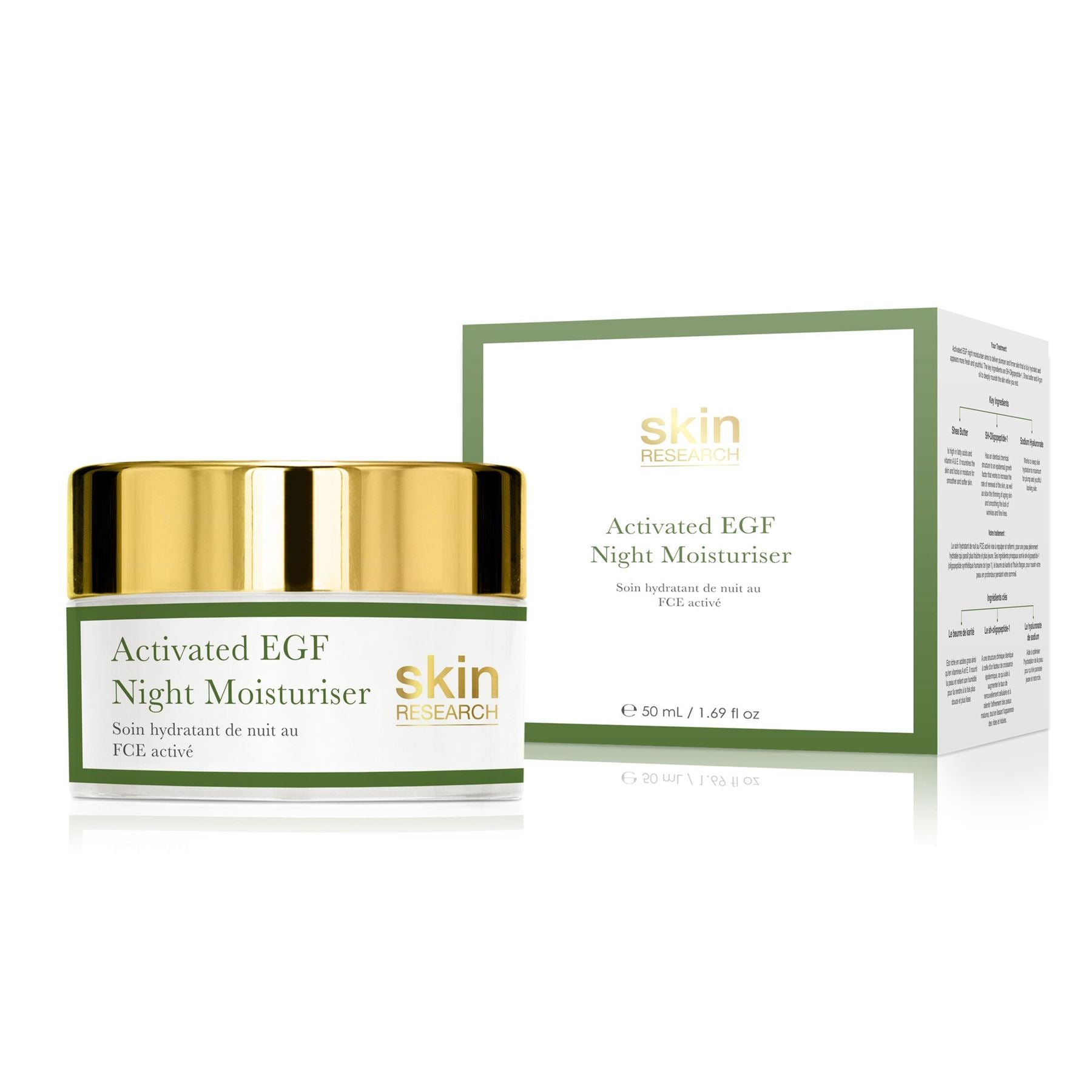 Anti-Aging-Nachtcreme mit aktiviertem EGF, 50 ml