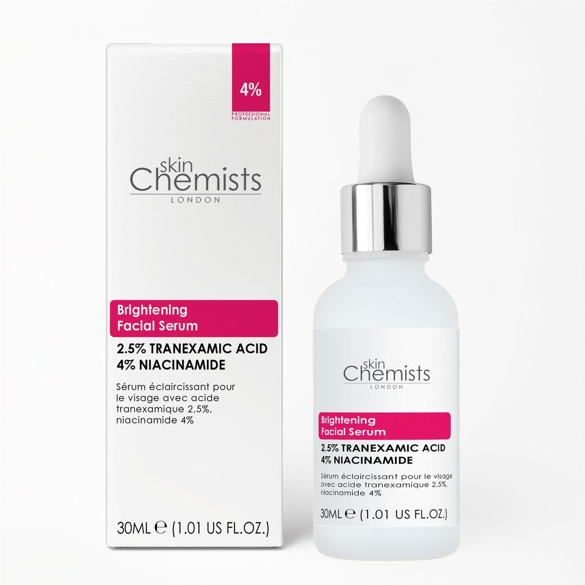2.5% Tranexamic Acid 2.5% 4% Niacinamide Brightening Facial Serum 30ml
