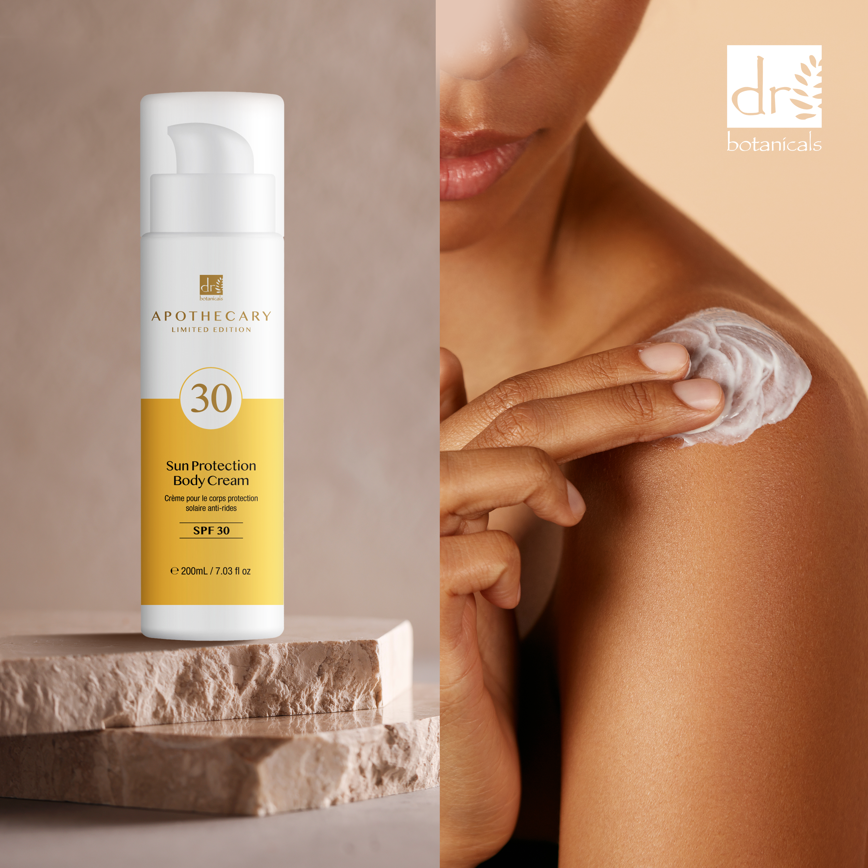 Körpercreme mit Lichtschutzfaktor 30, 200 ml