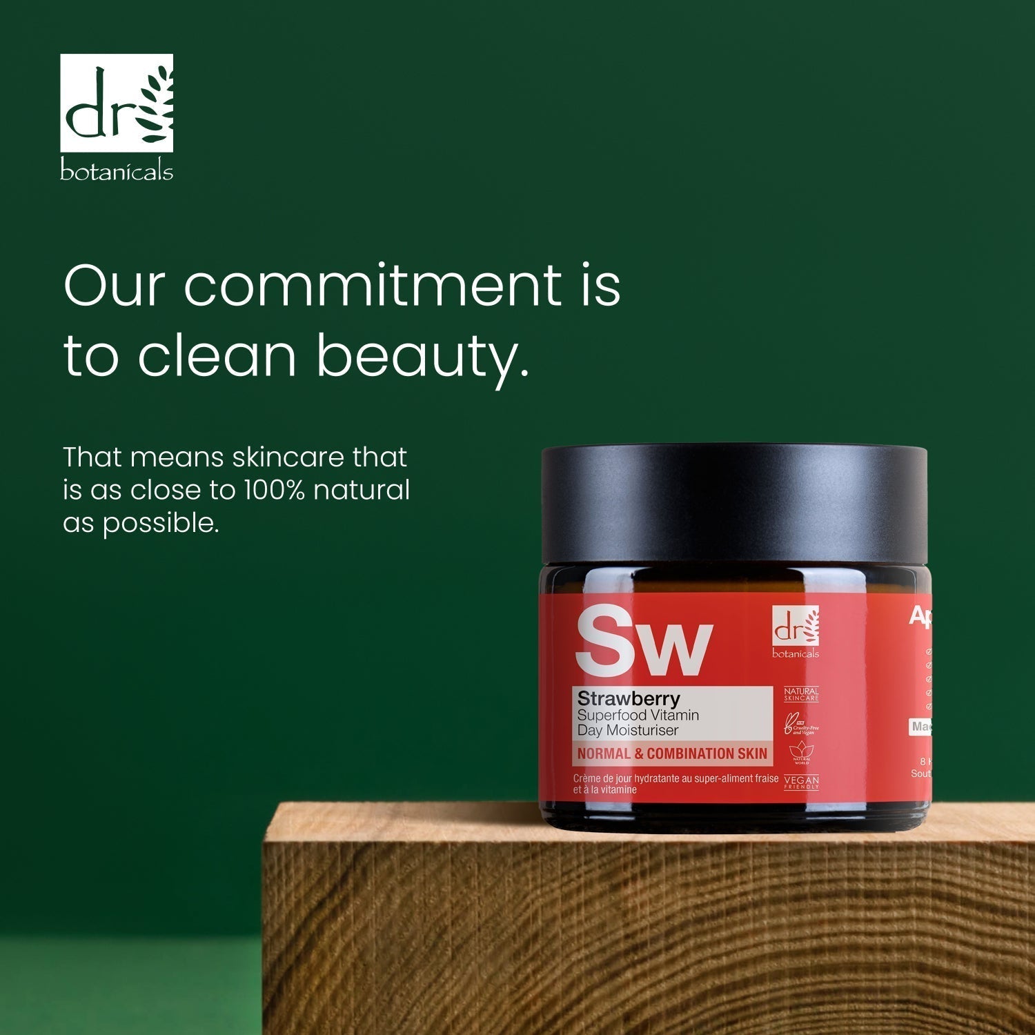 Hochwertige Tagescreme mit Erdbeer-Vitamin C, 60 ml