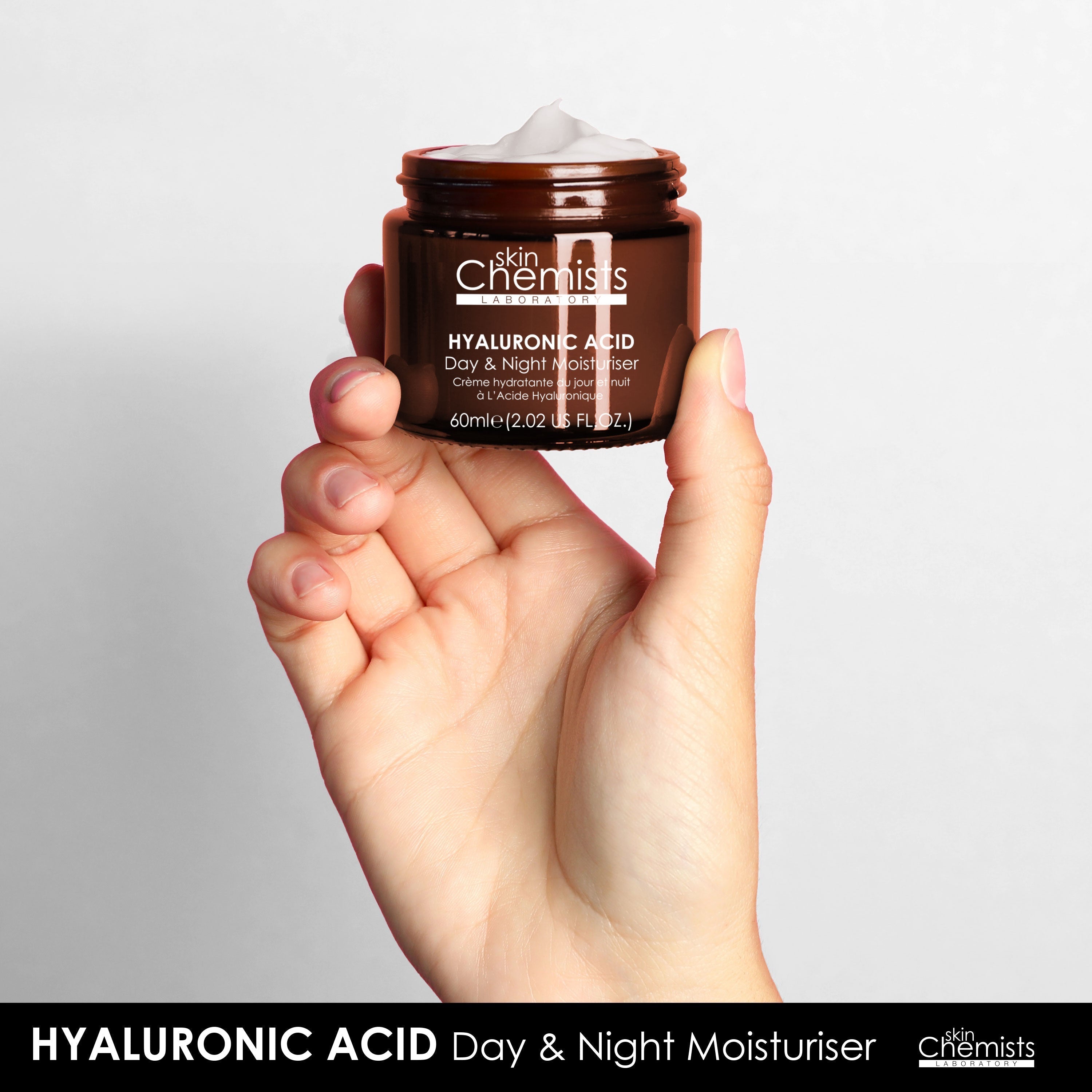 Crème de jour à l'acide hyaluronique 60 ml