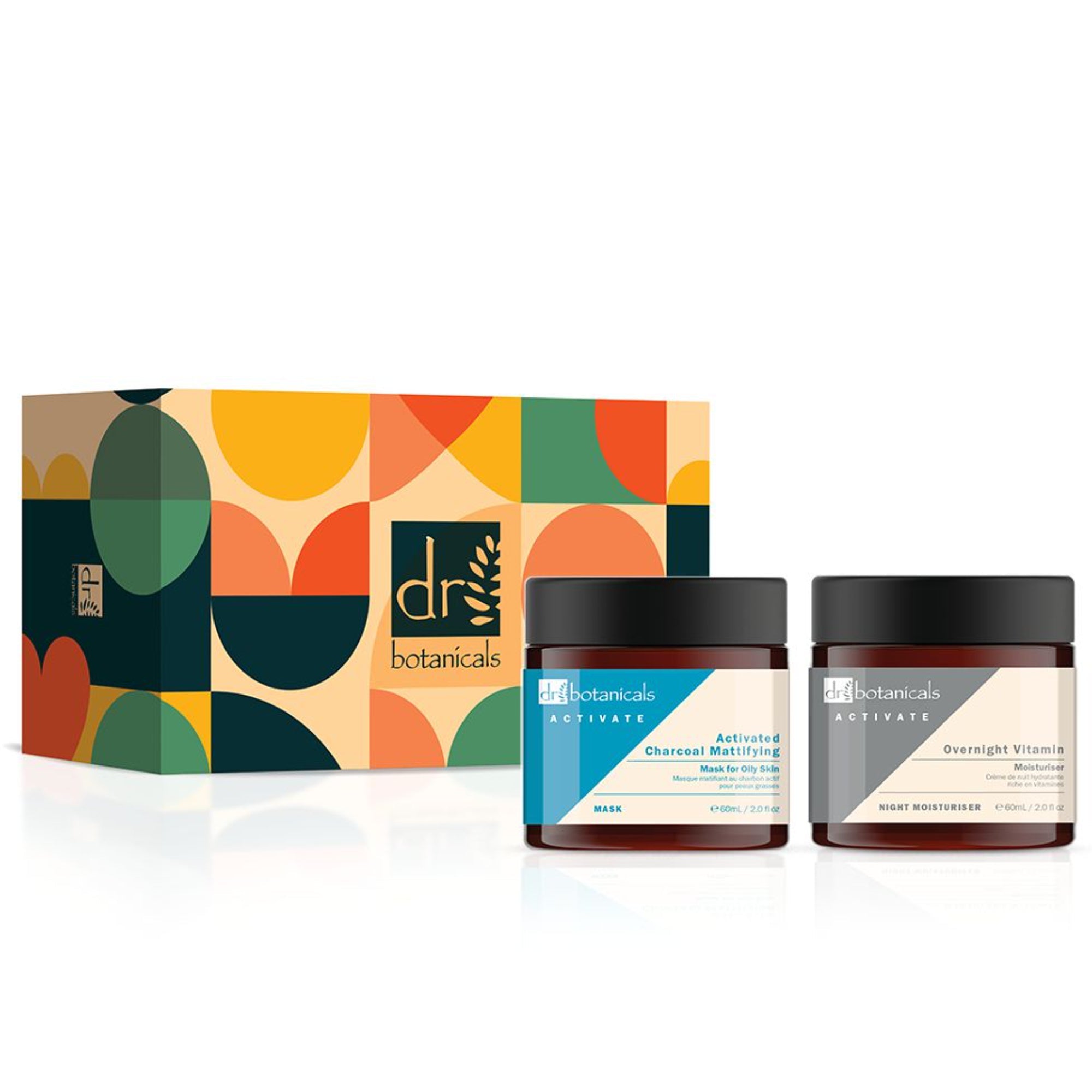 Anti-Aging-Set mit Aktivkohlemaske und Vitamin-Feuchtigkeitscreme