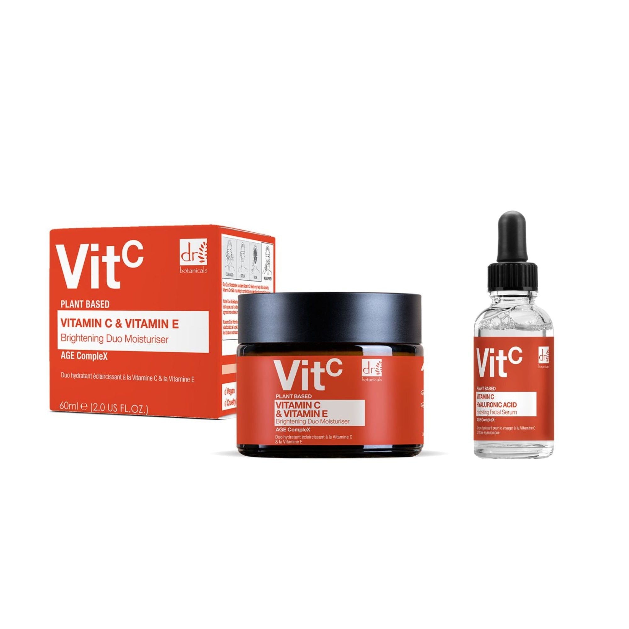 Anti-Aging Vitamin C Duo-Set: Feuchtigkeitscreme &amp; Gesichtsserum