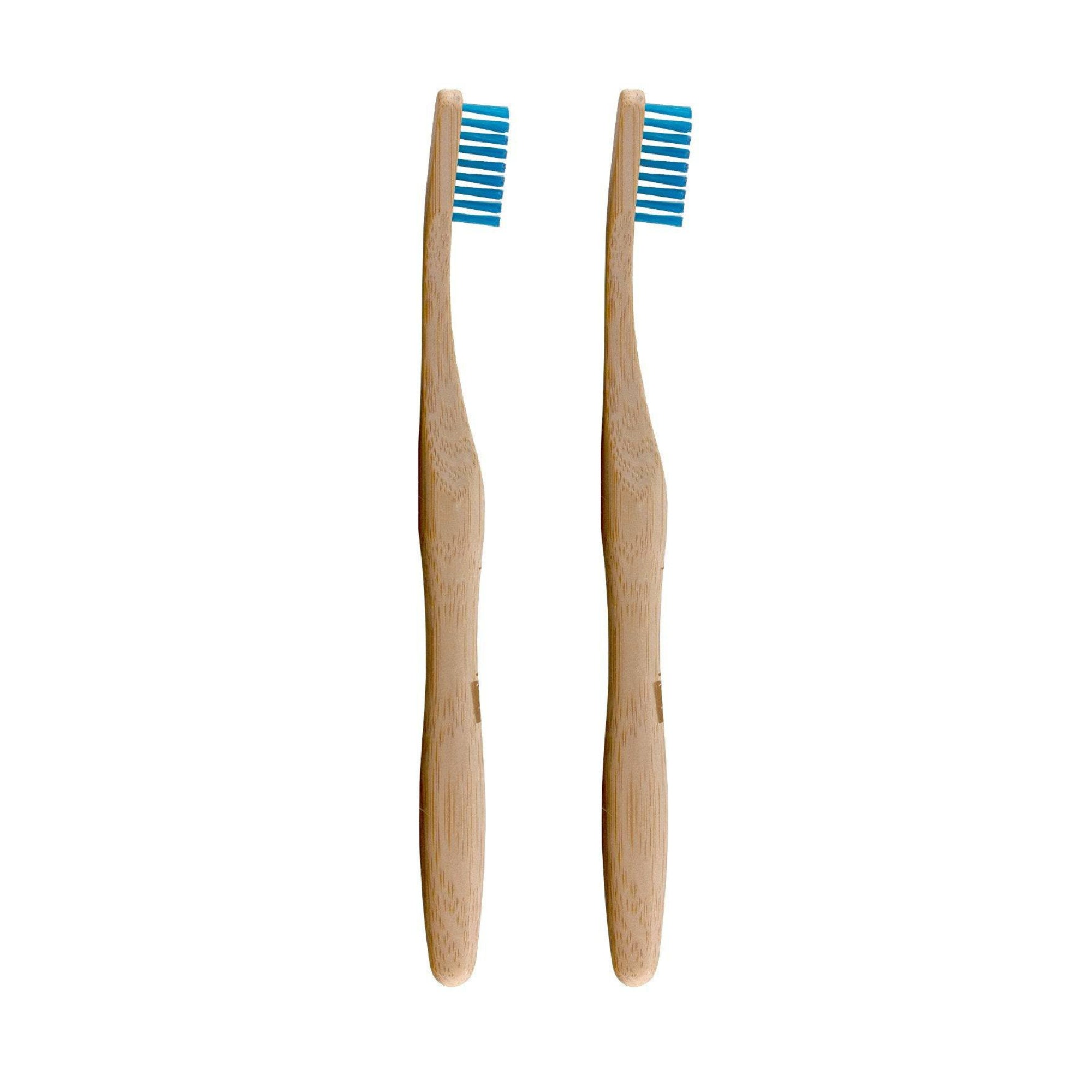 Bamboo Toothbrush Blue Twin Value Savings Pack