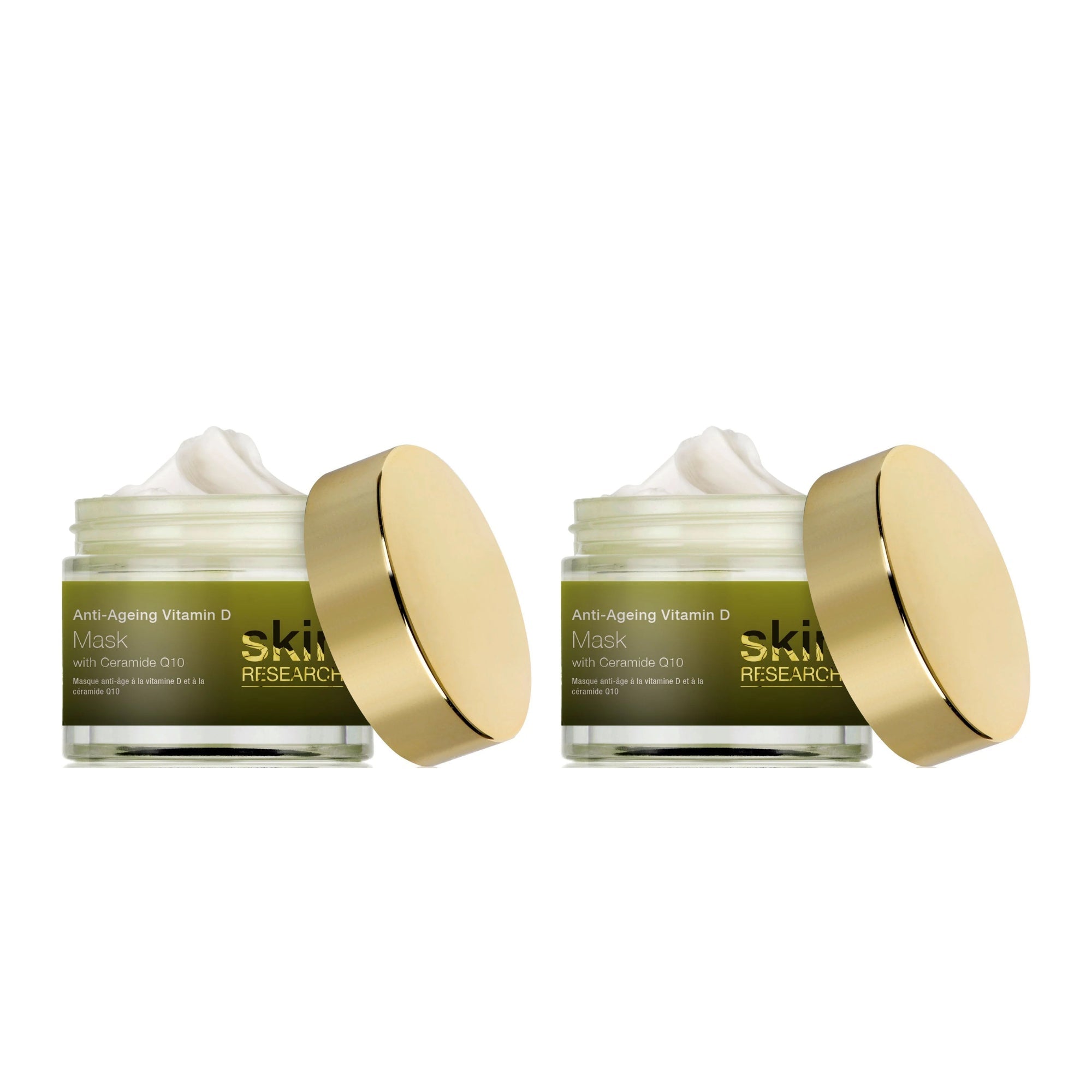 Anti-Aging-Maske mit Vitamin D und Ceramid Q10, 50 ml, Doppelpackung zum Vorteilspreis